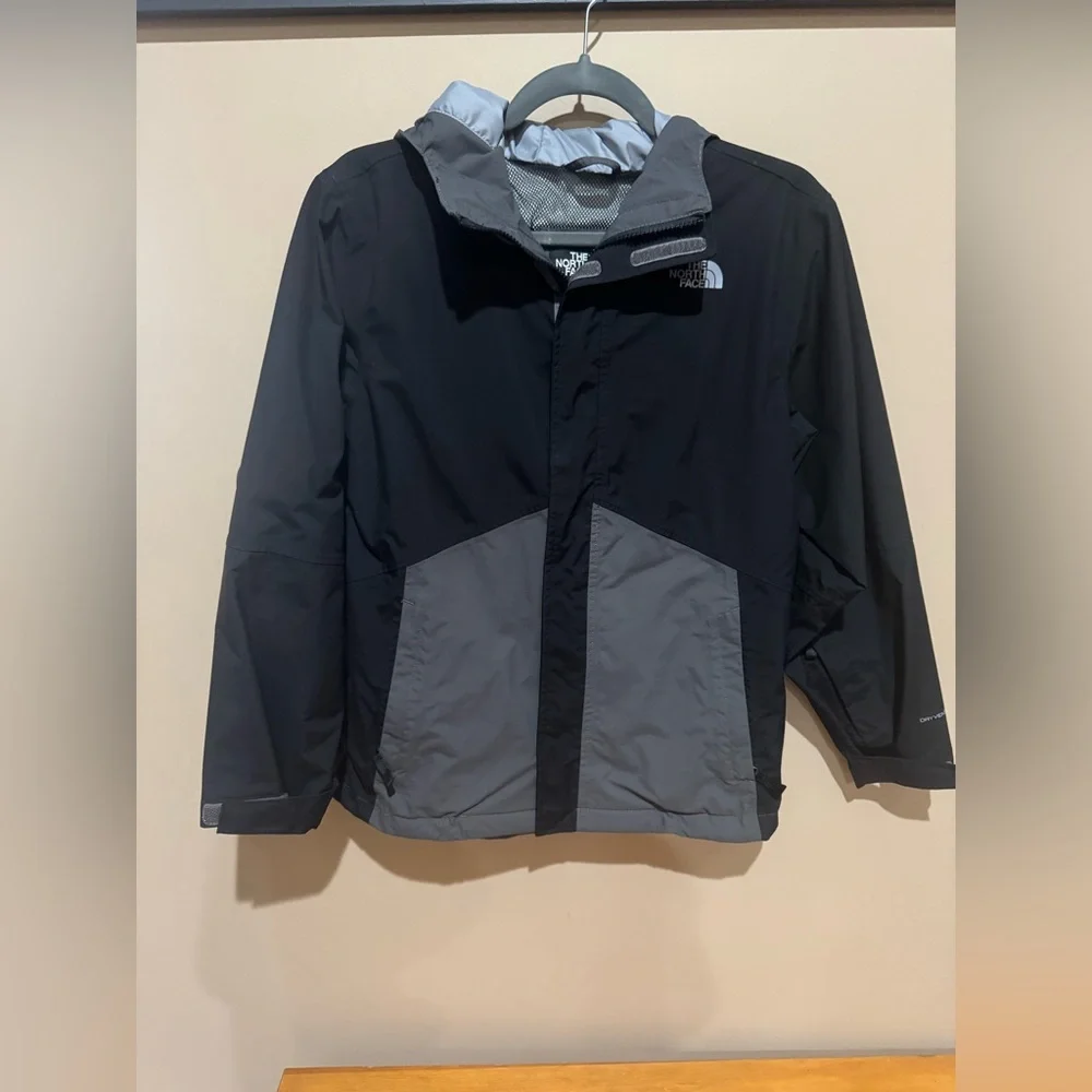 The North Face Boy’s Black and Gray Jacket - Picture 1 of 4